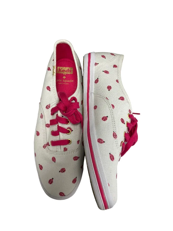 Shoes Sneakers By Keds In Pink & White, Size: 6 Aesthetic  
