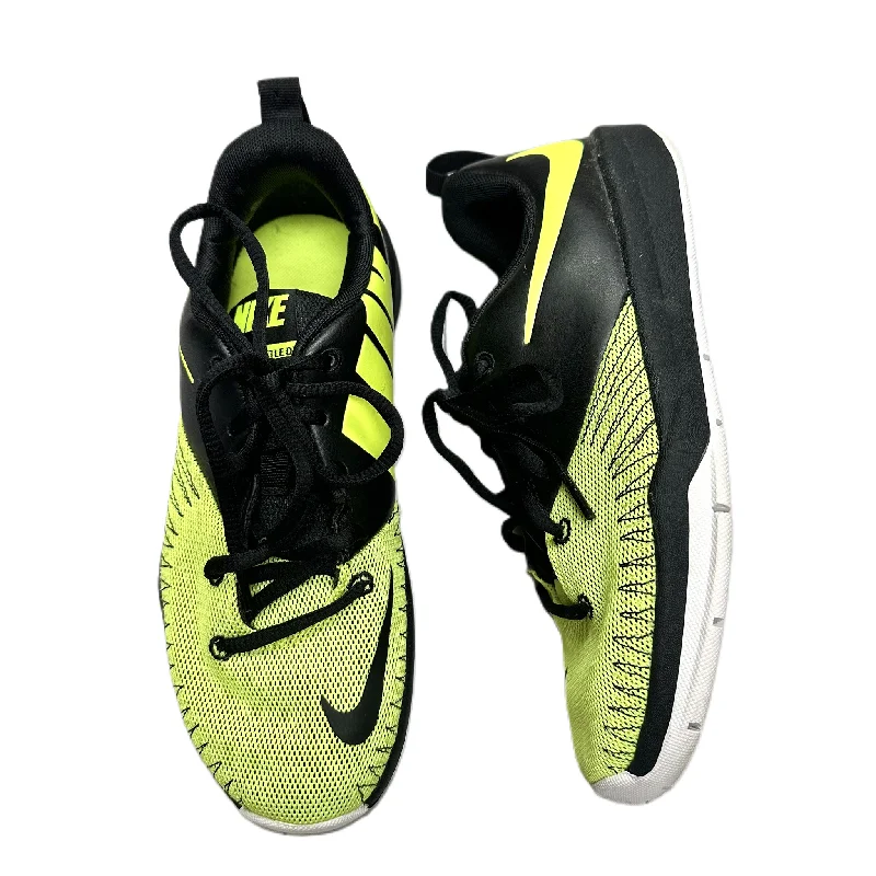 Shoes Sneakers By Nike In Black & Green, Size: 7 Striped Shoe Style  