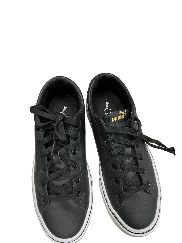 Shoes Sneakers By Puma In Black, Size: 7 Beaded Moccasin Design 