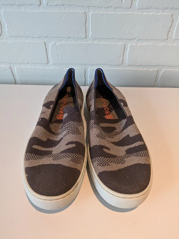 Shoes Sneakers By Rothys In Brown & Tan, Size: 9.5 Ivy League Loafer Look 