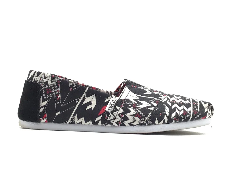 Shoes Sneakers By Toms In Black & Red, Size: 8 Slide Sandal Beach Style  