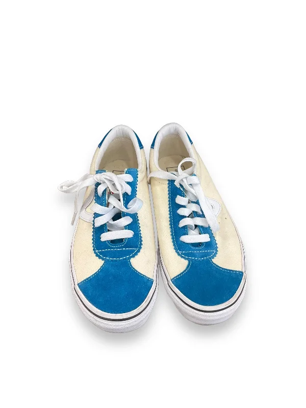 Shoes Sneakers By Vans In Blue & Cream, Size: 7.5 Skateboarding Sneaker Style  