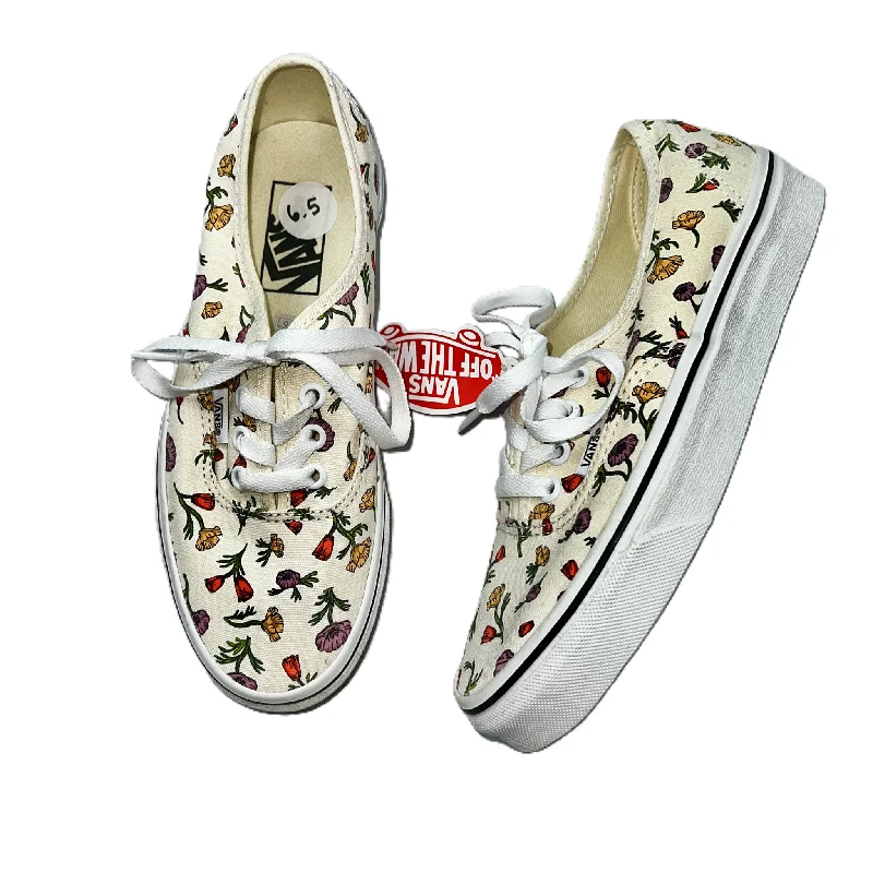 Shoes Sneakers By Vans In Floral Print, Size: 6.5 British Gentleman Oxford Style  