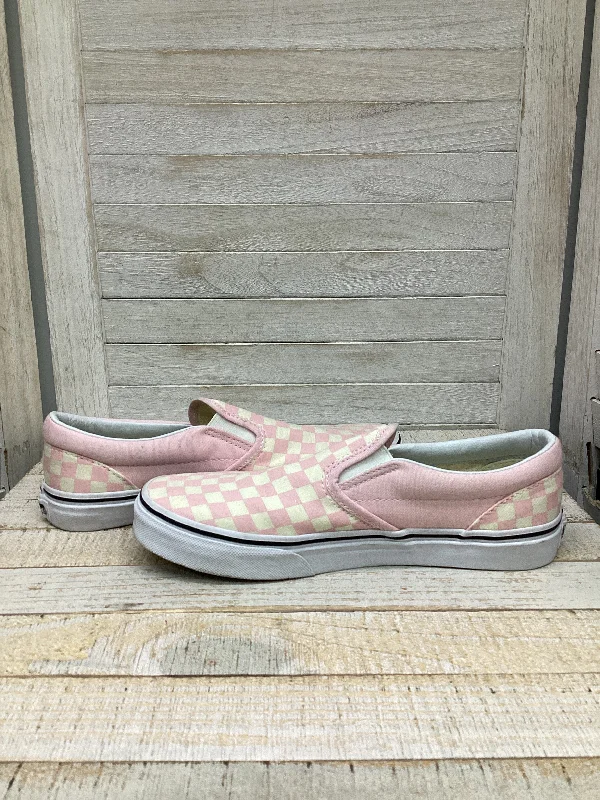 Shoes Sneakers By Vans In Pink, Size: 5.5 Single - Buckle Monk Look  