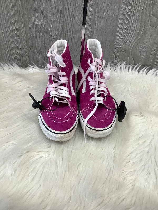Shoes Sneakers By Vans In Purple, Size: 7 Rubber - Sole Plimsoll Look  