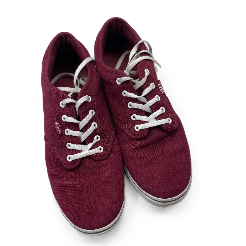 Shoes Sneakers By Vans In Red, Size: 9 Ivy League - Inspired Derby Look 