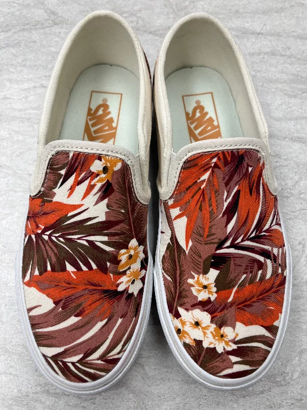 Shoes Sneakers By Vans In Tropical Print, Size: 6 Buckle -