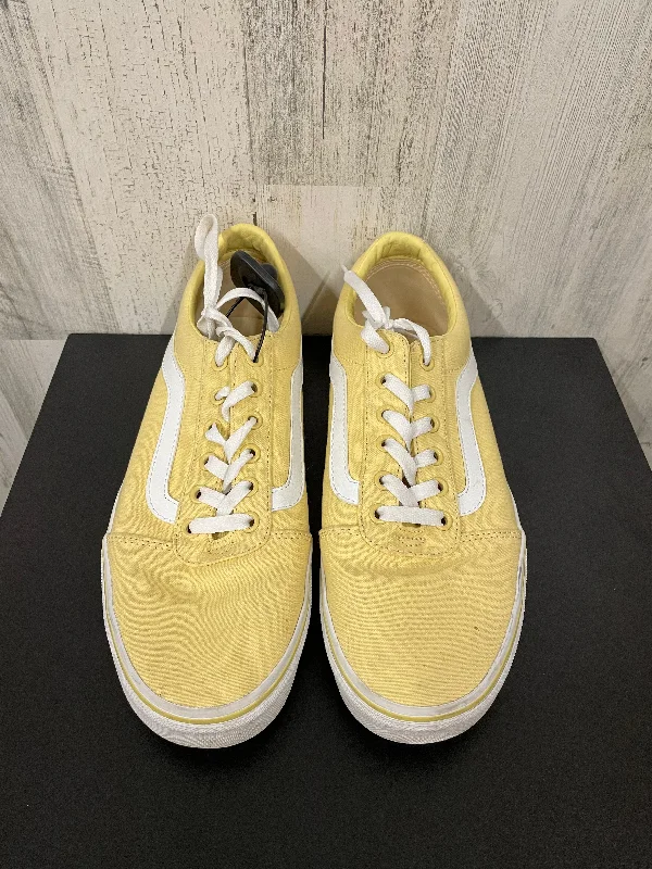 Shoes Sneakers By Vans In Yellow, Size: 11 Sustainable Shoe Design  