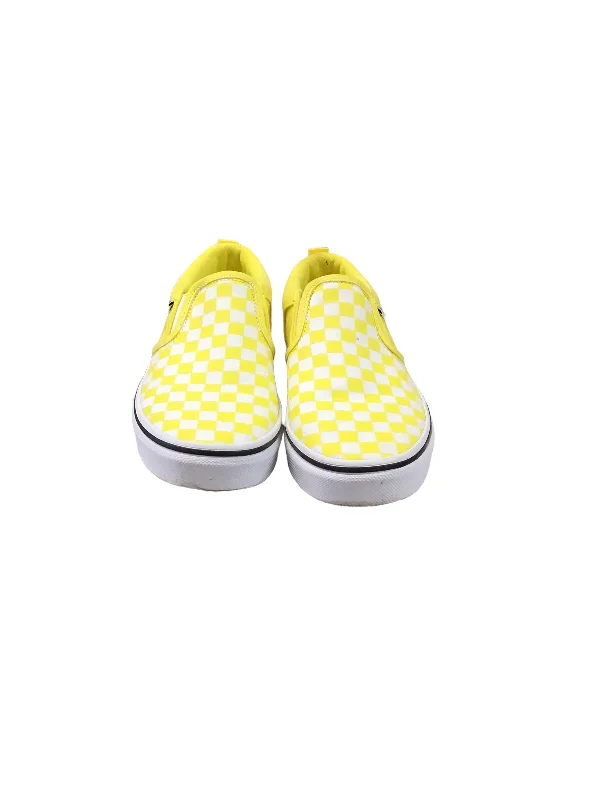Shoes Sneakers By Vans In Yellow, Size: 5 Hemp - Material Shoe Style  