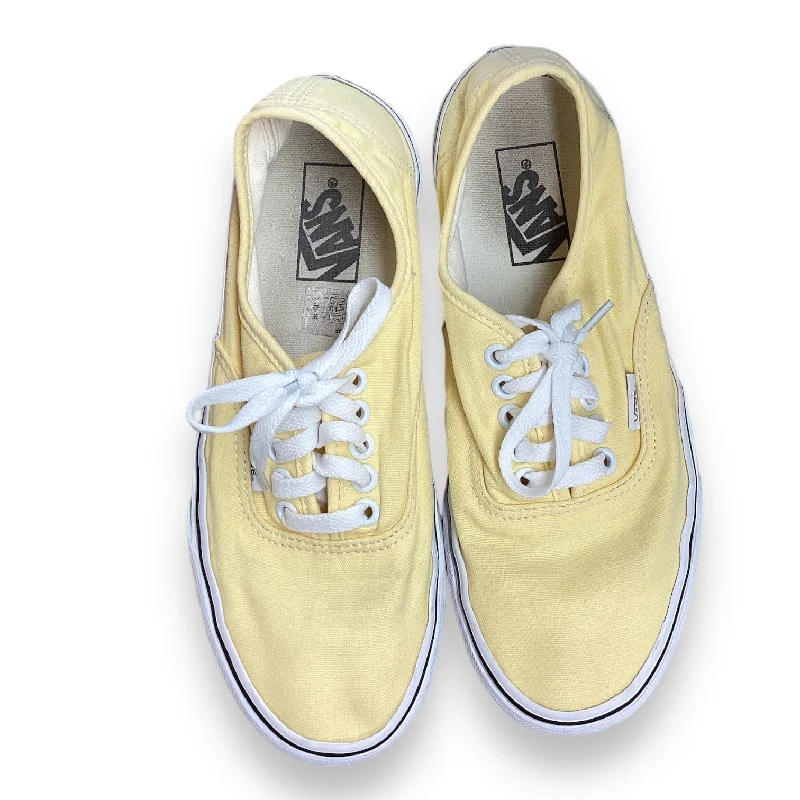 Shoes Sneakers By Vans In Yellow, Size: 8 Waterproof Hiking Boot Design  