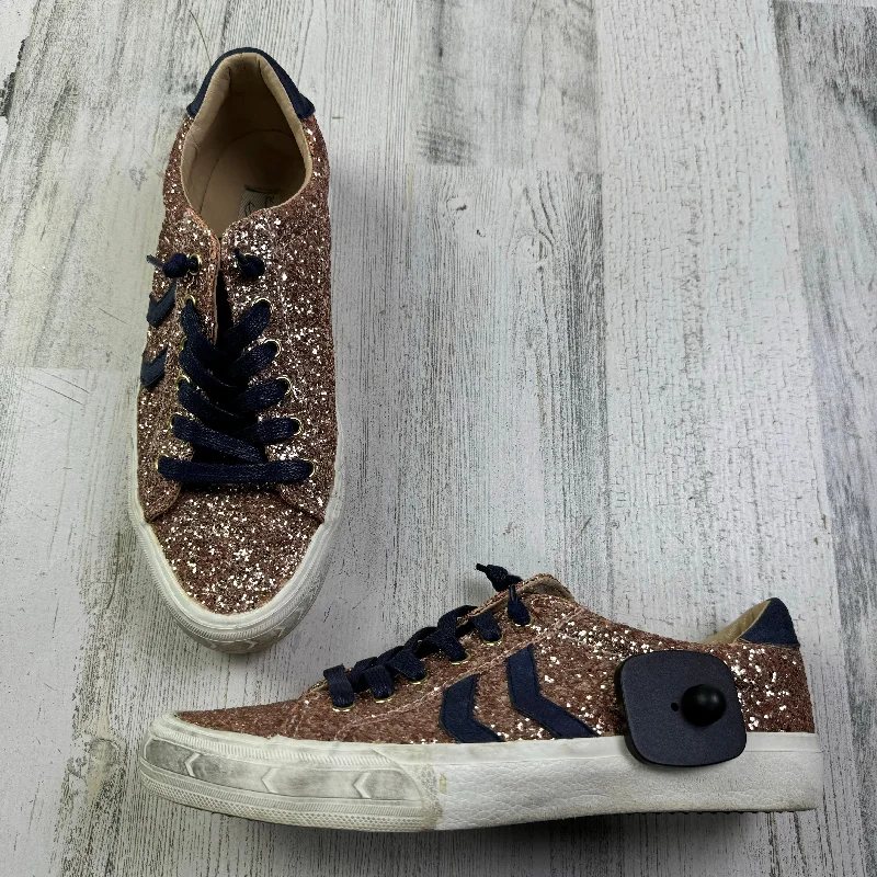 Shoes Sneakers By Vintage Havana In Rose Gold, Size: 8 Strap - Up Sandal Resort Style  