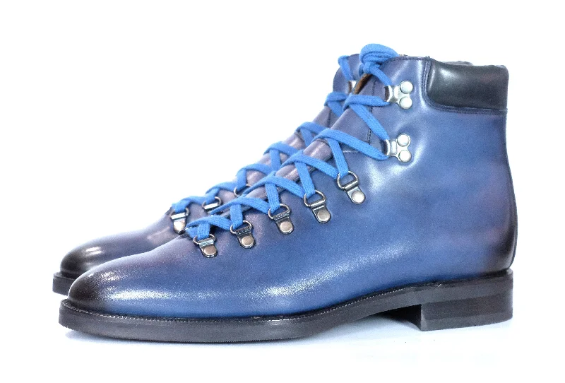 Snoqualmie - MTO - Shaded Navy Calf - TMG Last - Double City Rubber Sole Inflatable Shoe Look Snoqualmie - MTO - Shaded Navy Calf - TMG Last - Double City Rubber Sole Inflatable Shoe Look