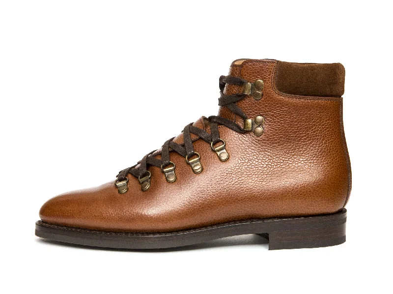 Snoqualmie - MTO - Tan Soft Grain - TMG Last - Double City Rubber Sole Open - Lacing Derby Look Snoqualmie - MTO - Tan Soft Grain - TMG Last - Double City Rubber Sole Open - Lacing Derby Look