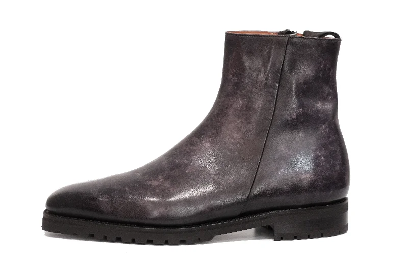 Southcenter - MTO - Black Marble Patina - MGF Last - Commando Sole Suede Desert Boot Southcenter - MTO - Black Marble Patina - MGF Last - Commando Sole Suede Desert Boot