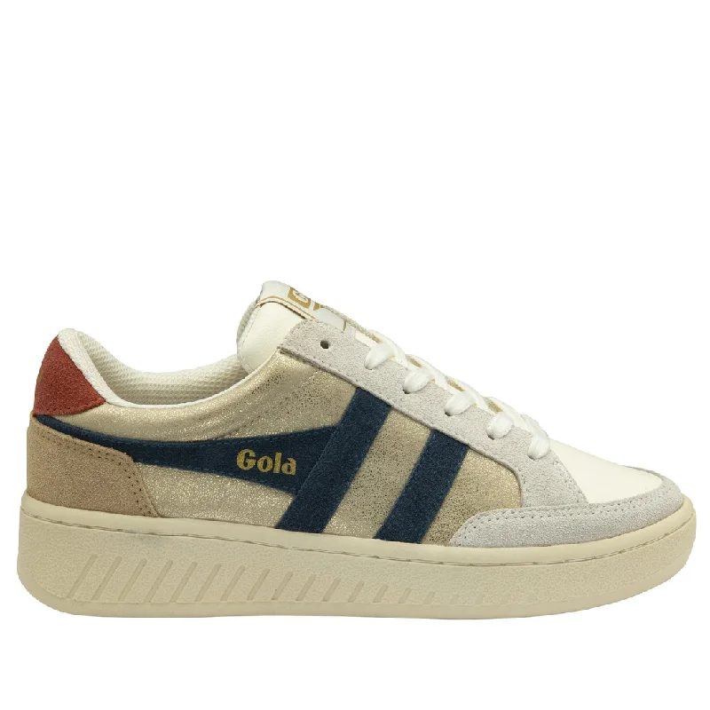 Superslam Blaze in Gold / Ink / Orange Minimalist Sneaker Style  