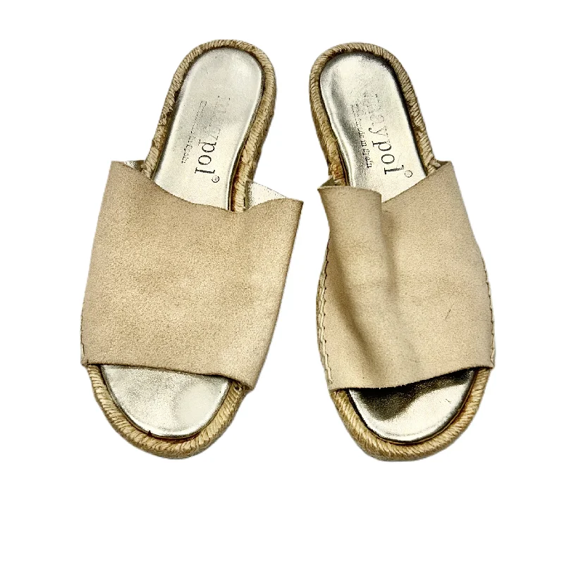 Tan Sandals Designer By Maypol, Size: 8 Blue Coast Loafer Aesthetic 