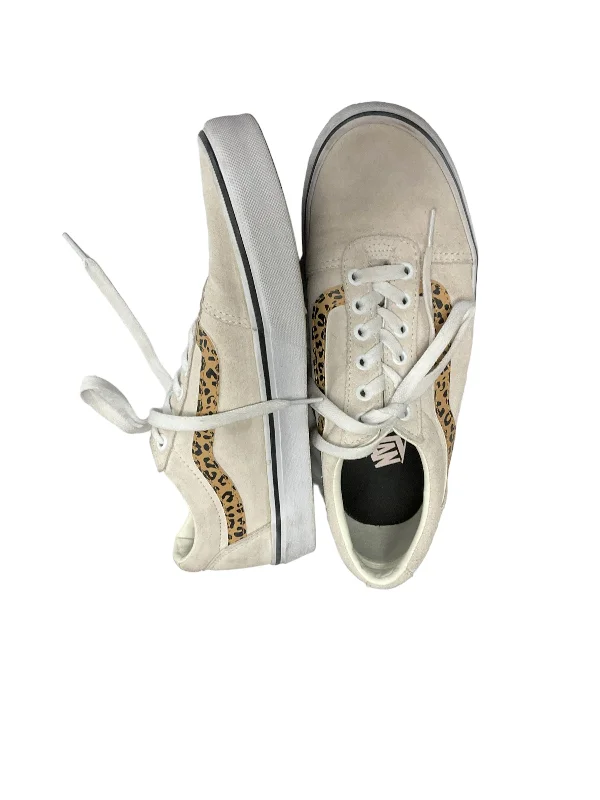 Tan Shoes Sneakers Vans, Size 10 Inflatable Shoe Look 