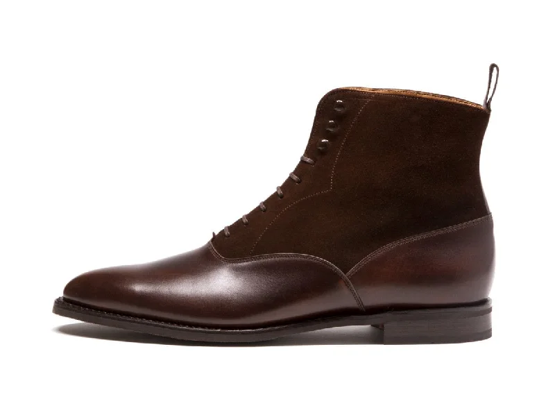 Wedgwood - MTO - Antique Brown Calf / Dark Brown Suede - TMG Last - City Rubber Sole Memory - Foam Slipper Look Wedgwood - MTO - Antique Brown Calf / Dark Brown Suede - TMG Last - City Rubber Sole Memory - Foam Slipper Look