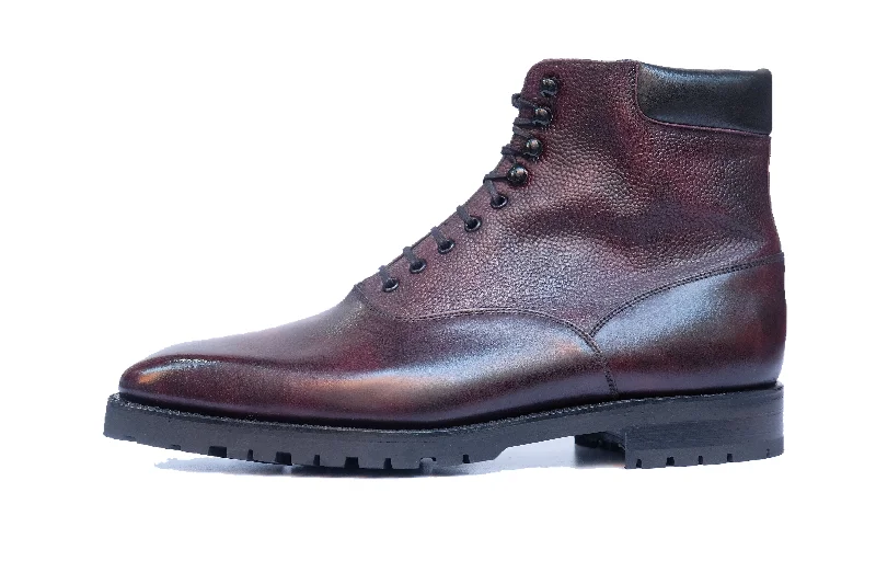 Wedgwood Redux - MTO - Plum Museum Calf / Plum Museum Grain - MGF Last - Double Commando Sole Victorian - Era Boot Style Wedgwood Redux - MTO - Plum Museum Calf / Plum Museum Grain - MGF Last - Double Commando Sole Victorian - Era Boot Style
