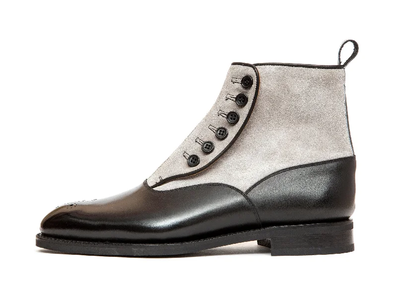 Westlake - MTO - Black Calf / Pearl Suede - NGT Last - City Rubber Sole Aesthetic  