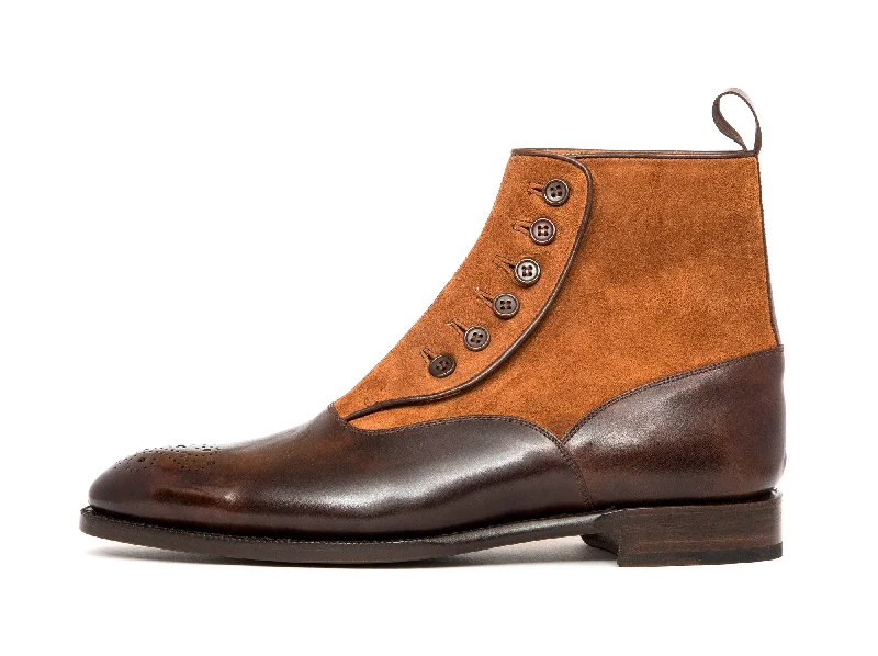 Westlake - MTO - Dark Brown Museum Calf / Tobacco Suede - NGT Last - Single Leather Sole Tassel Driving Shoe Look Westlake - MTO - Dark Brown Museum Calf / Tobacco Suede - NGT Last - Single Leather Sole Tassel Driving Shoe Look
