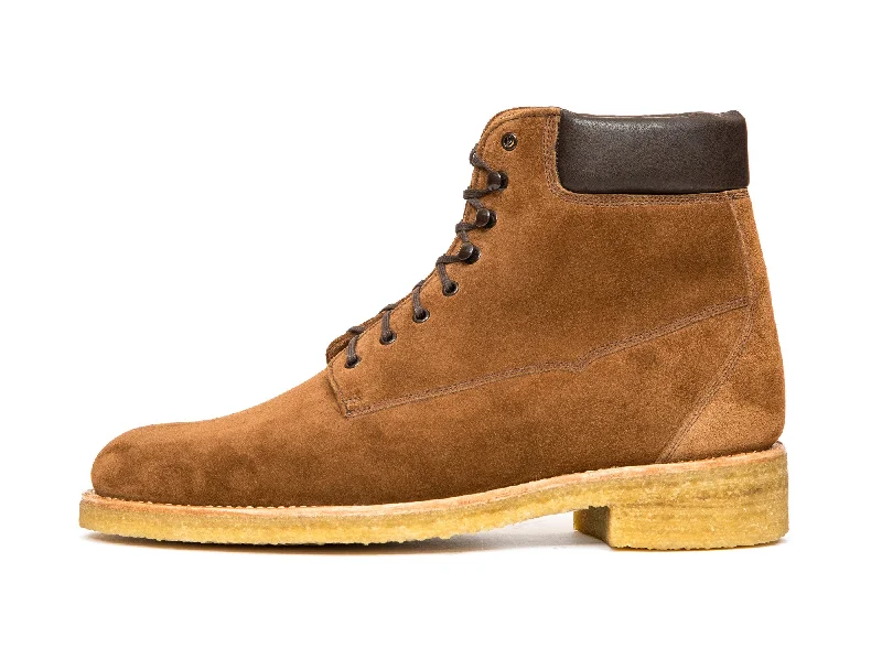 Whidbey - MTO - Snuff Suede - NJF Last - Crepe Rubber Sole Athleisure Derby Style  