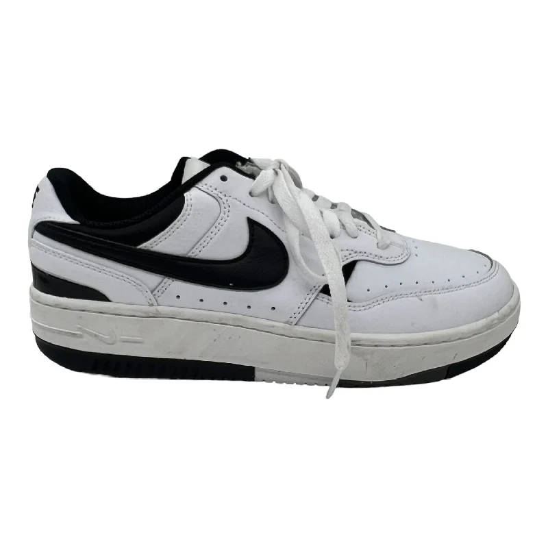 WHITE SHOES SNEAKERS by NIKE Size:7.5 Beaded Moccasin Design 