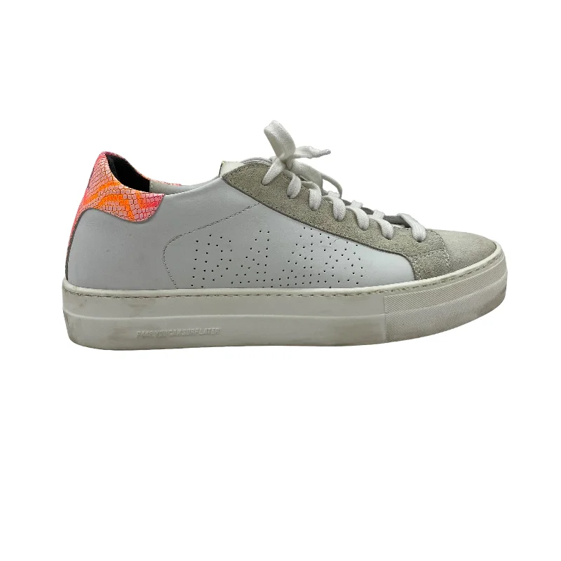 WHITE SHOES SNEAKERS by P448 Size:9.5 Bespoke Shoe Aesthetic 