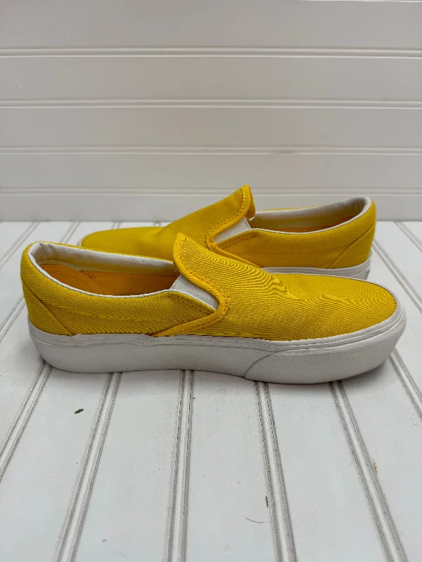 Yellow Shoes Sneakers Vans, Size 8.5 Mod Oxford Design  