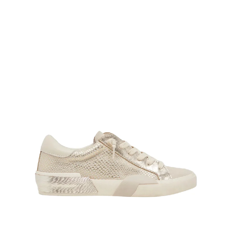 Zina in Champagne Minimalist Sneaker Style  