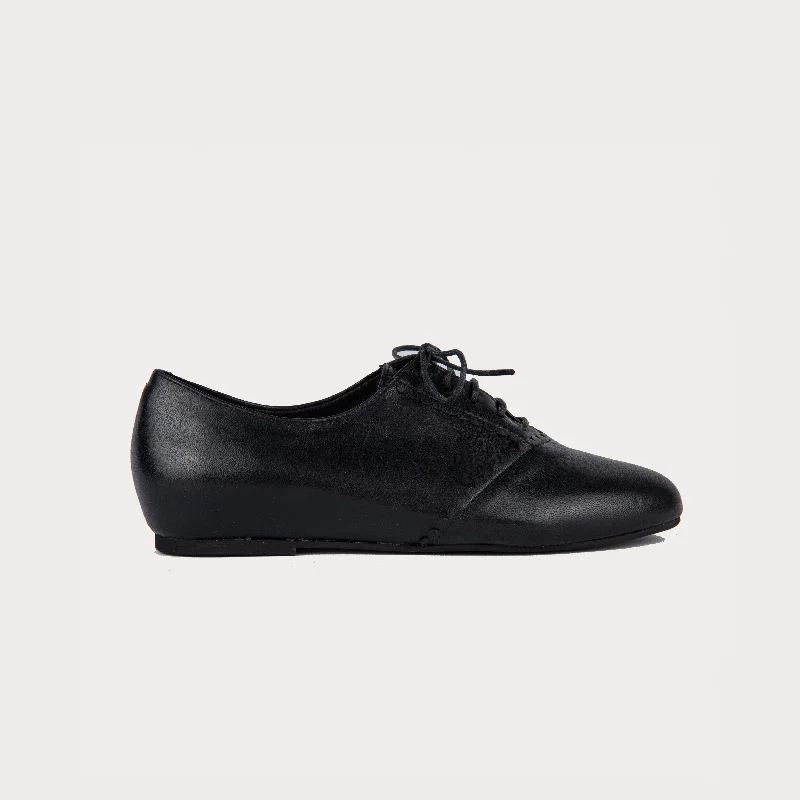 Aster - Black Leather Vintage Oxford Appeal 