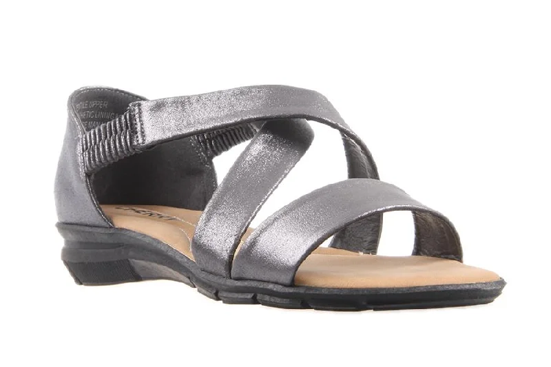 BERYL PEWTER Athleisure Derby Style  