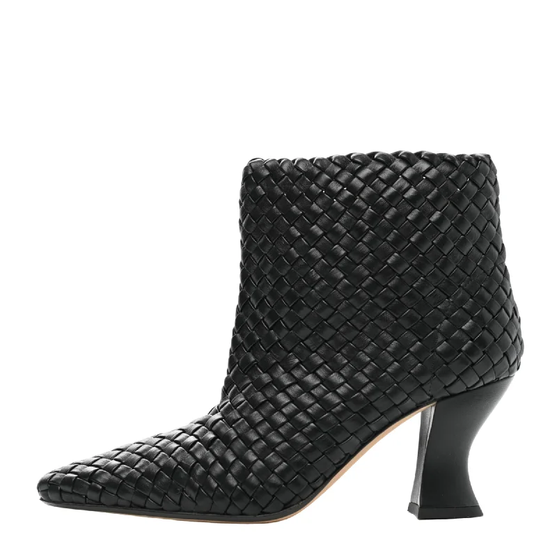 Bottega Veneta Nappa Intrecciato Ankle Boots Chunky Platform Sneaker Style  