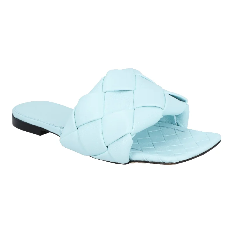 Bottega Veneta Women's Lido Flat Sandal Ankle - High Military Boot Style  