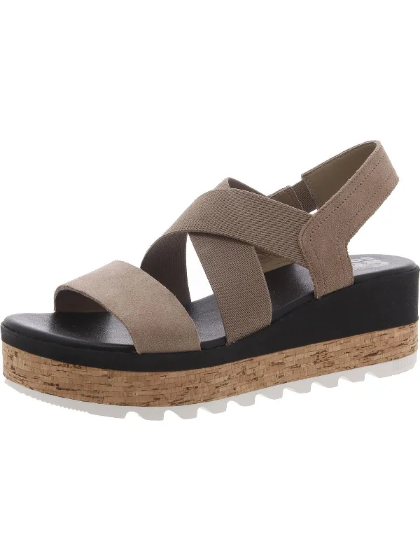 cameron Womens Faux Leather Cork Slingback Sandals Hemp - Material Shoe Style  
