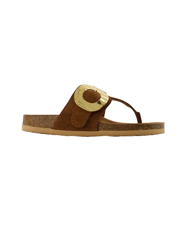 Chany Fussbett Mules - See By Chloe - Tan - Leather Monochromatic Shoe Look  