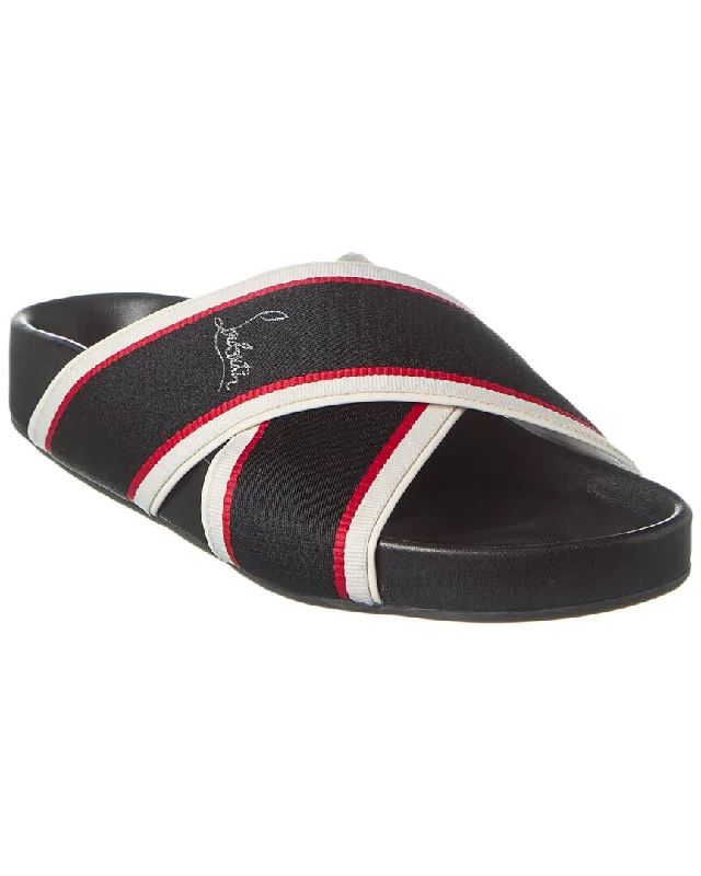 Christian Louboutin Hot Cross Bizz Sandal Lightweight Tennis Sneaker Look  
