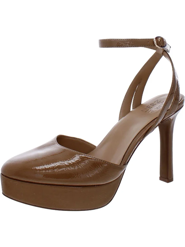 Clarice  Womens Buckle Ankle Strap Platform Sandals Ankle - High Military Boot Style  