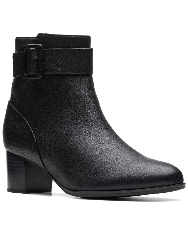 Clarks Loken Zip WP Leather Boot Comfortable Derby Style  