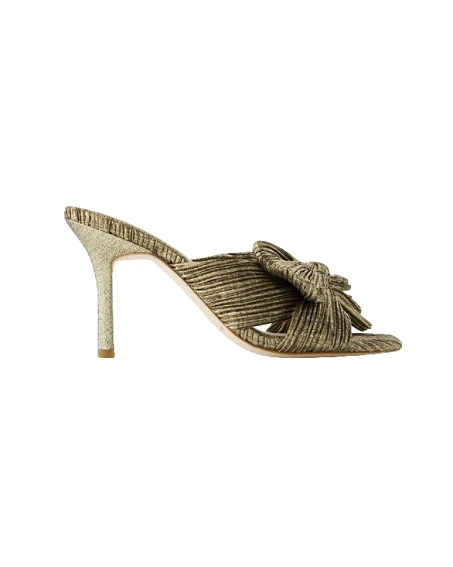 Claudia Sandals - Loeffler Randall - Synthetic Leather - Gold Edwardian Shoe Look  
