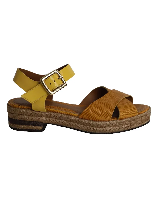 Fendi Cross Ankle Strap Sandals in Multicolor Patent Leather Aesthetic  