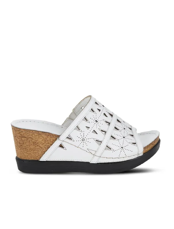 Fusawedge Sandal In White Hip - Hop Sneaker Style  
