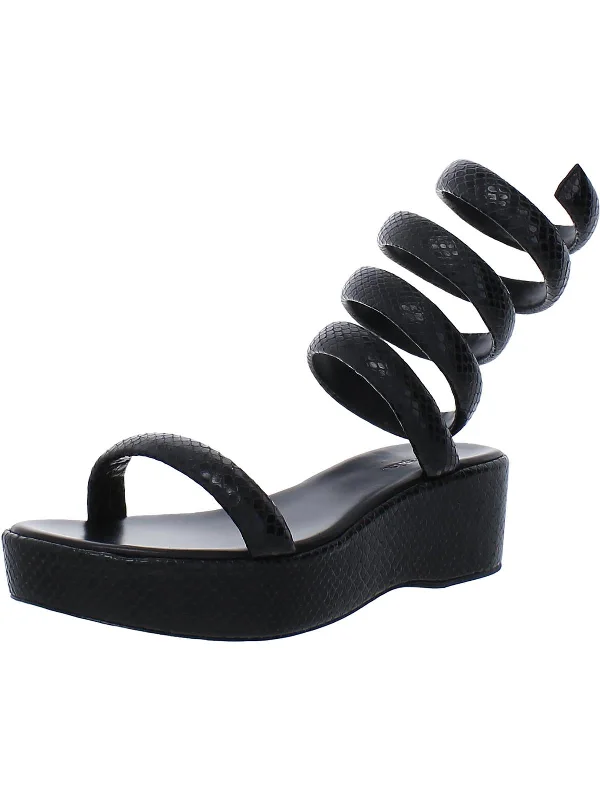Gabi Womens Leather Dressy Platform Sandals Smart - Shoe Functionality Style  