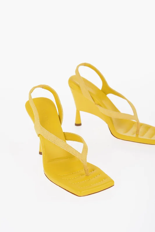 Giaborghini Slingback Suede Sandals With Spool Heel 11 Cm Patchwork Shoe Aesthetic Giaborghini Slingback Suede Sandals With Spool Heel 11 Cm Patchwork Shoe Aesthetic