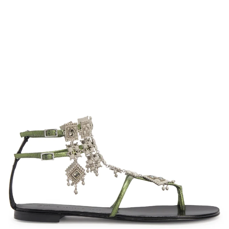 Giuseppe Zanotti Amira Ankle - High Military Boot Style  