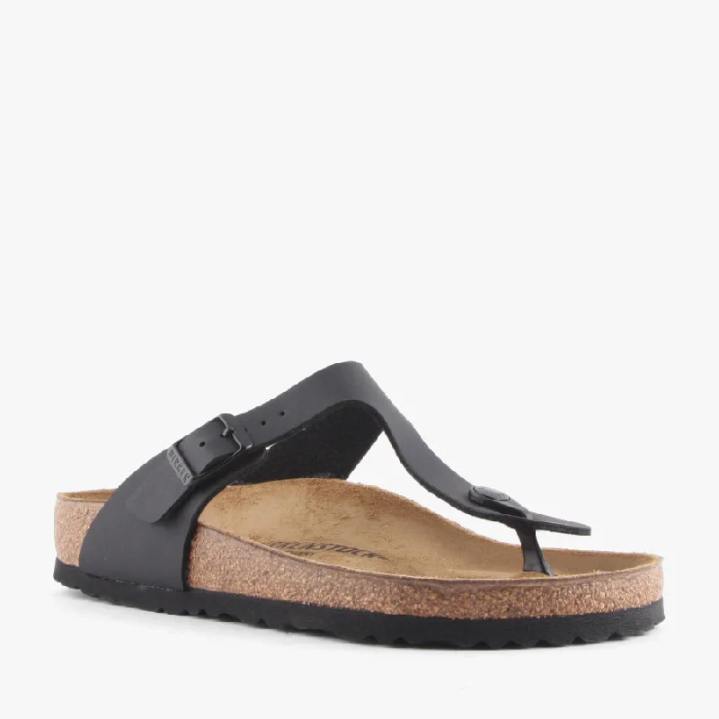 GIZEH BLACK BIRKO-FLOR Metallic Trim Shoe Design  