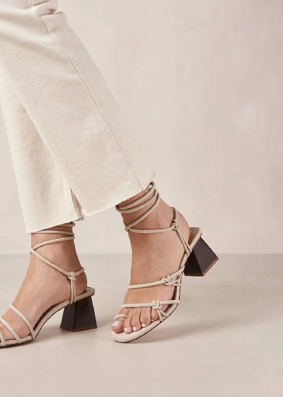 Goldie Sandal In Ivory Bespoke Shoe Aesthetic 