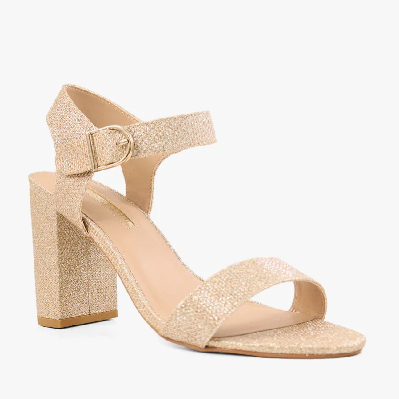 HAIMIE GOLD GLITTER Chunky Platform Sneaker Style  