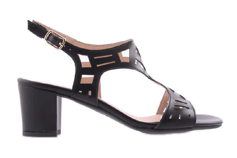 KACY BLACK Striped Shoe Style  