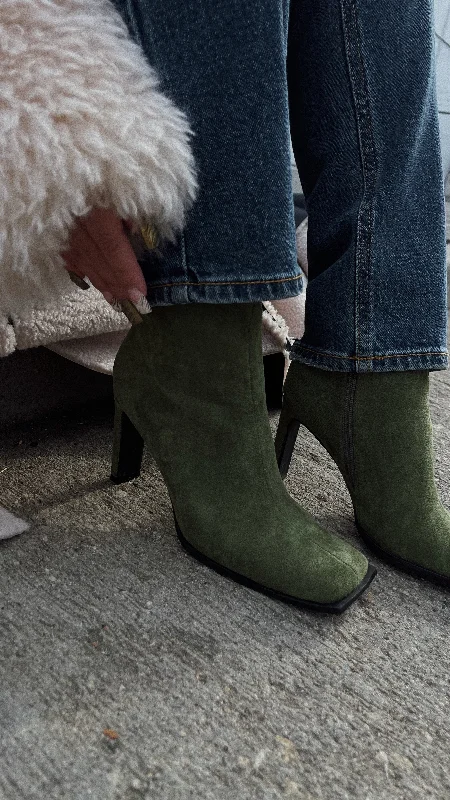 Laylah Ankle Boots - Green Hiking Boot Durability Style  